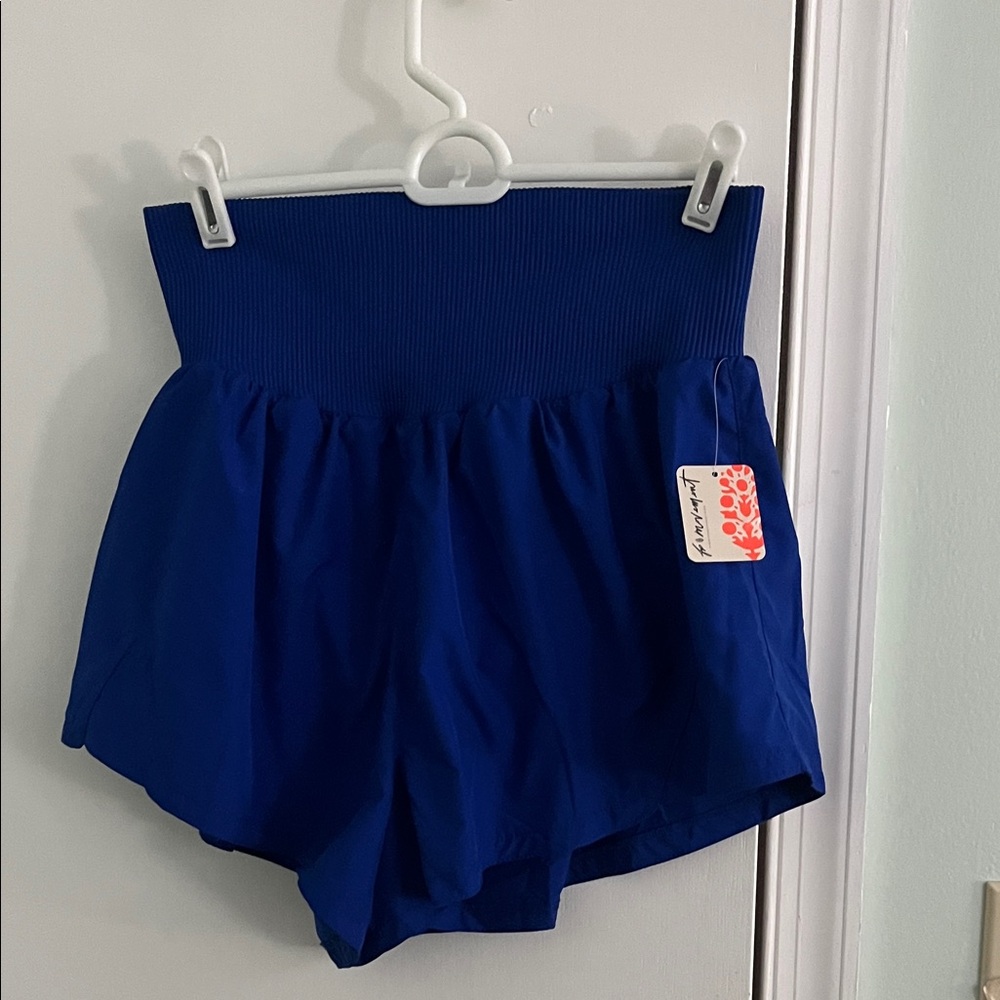 FP Movement by Free People High Waist Royal Blue Shorts
